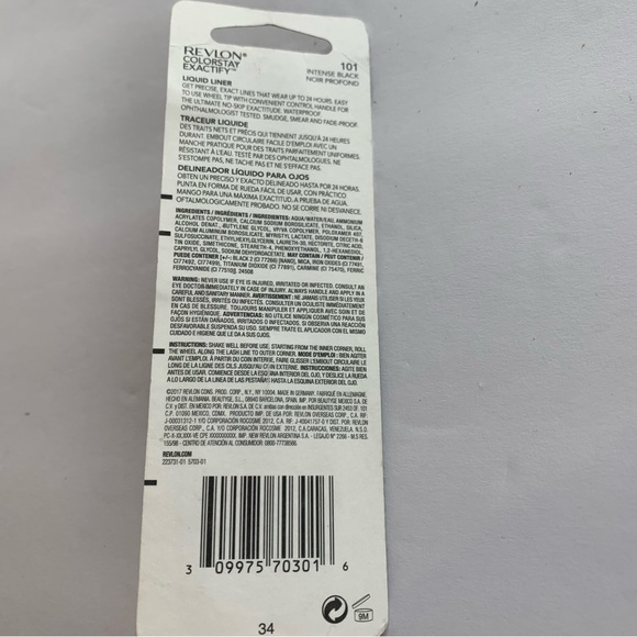 Revlon Liquid Liner 101 Intense Black wears up to 24 hour. Exactify Wheel Tip - Picture 3 of 5